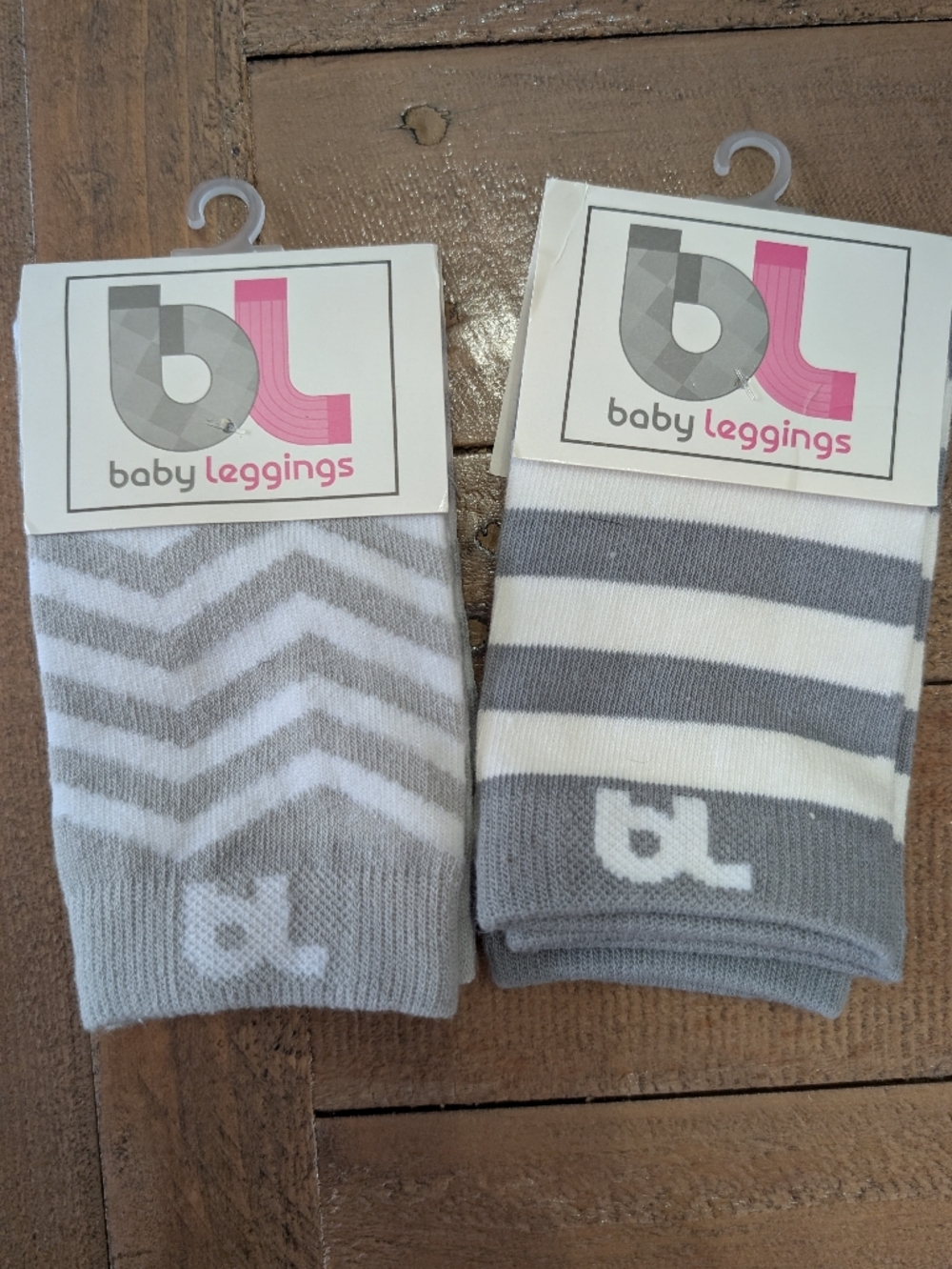 Nwt Gray and White Baby Leggings Set